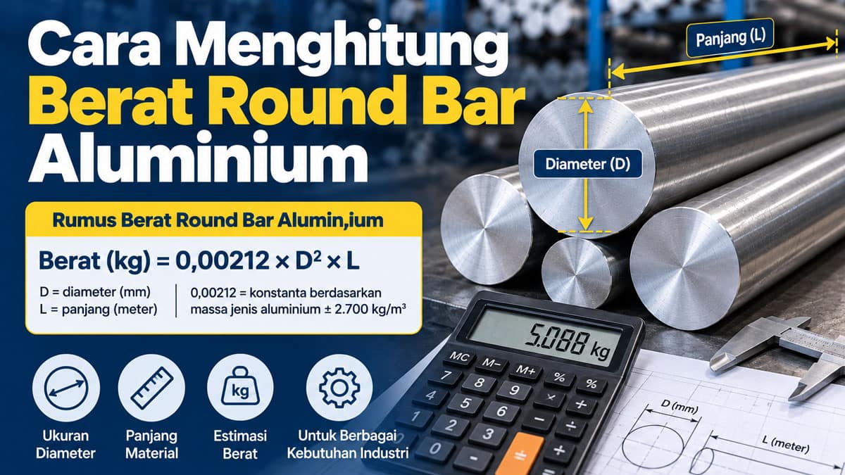 Cara Menghitung Berat Round Bar Aluminium