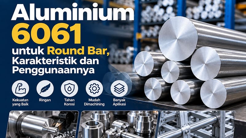 Aluminium 6061 untuk Round Bar, Karakteristik dan Penggunaannya
