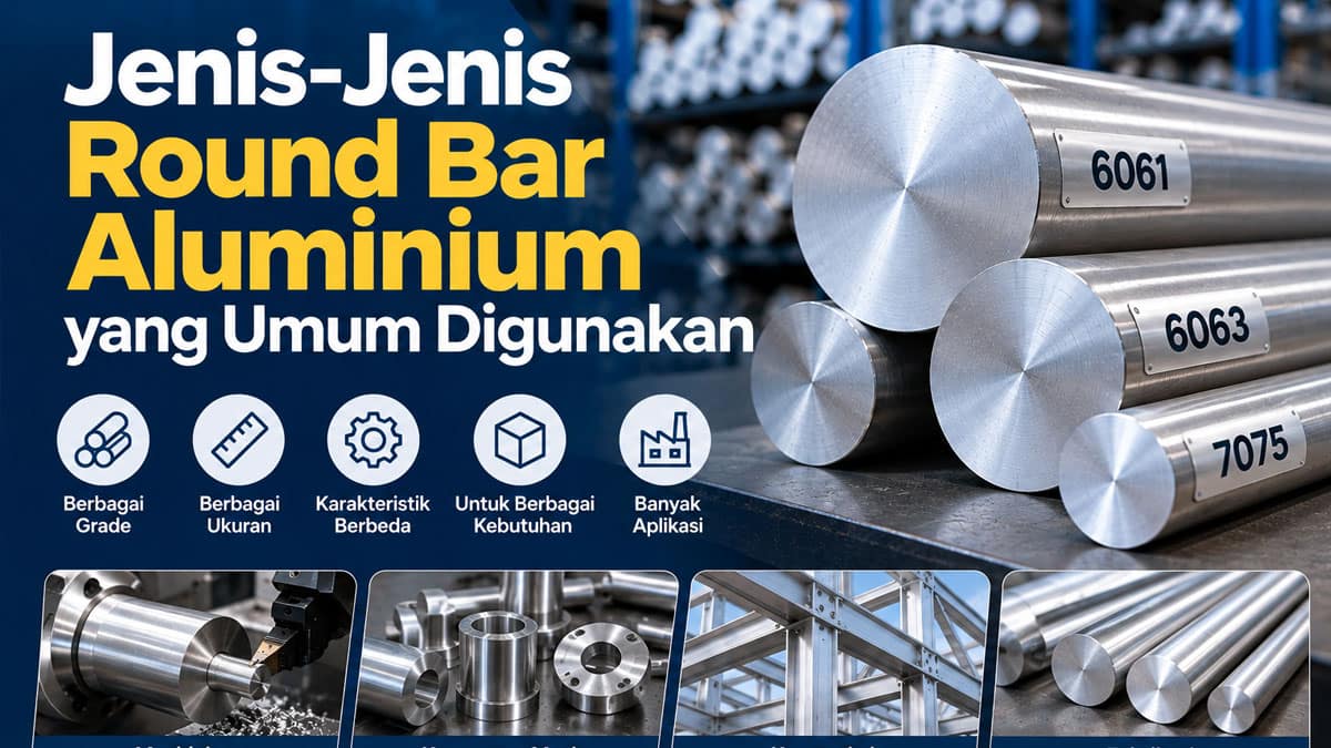 Jenis-Jenis Round Bar Aluminium yang Umum Digunakan