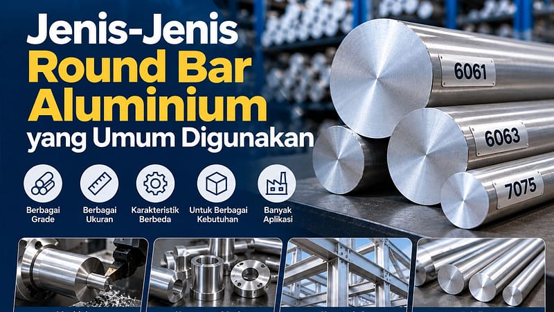 Jenis-Jenis Round Bar Aluminium yang Umum Digunakan