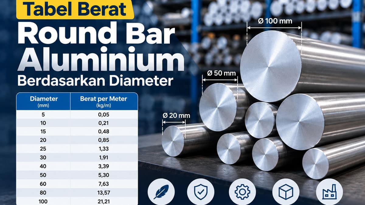 Tabel Berat Round Bar Aluminium Berdasarkan Diameter