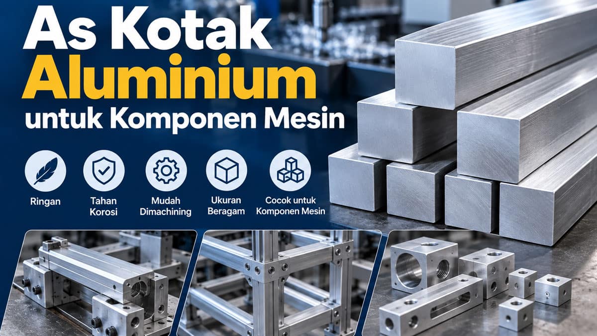 As Kotak Aluminium untuk Komponen Mesin