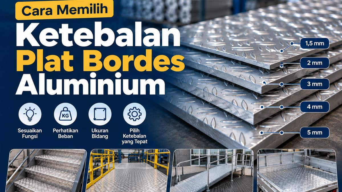 Cara Memilih Ketebalan Plat Bordes Aluminium