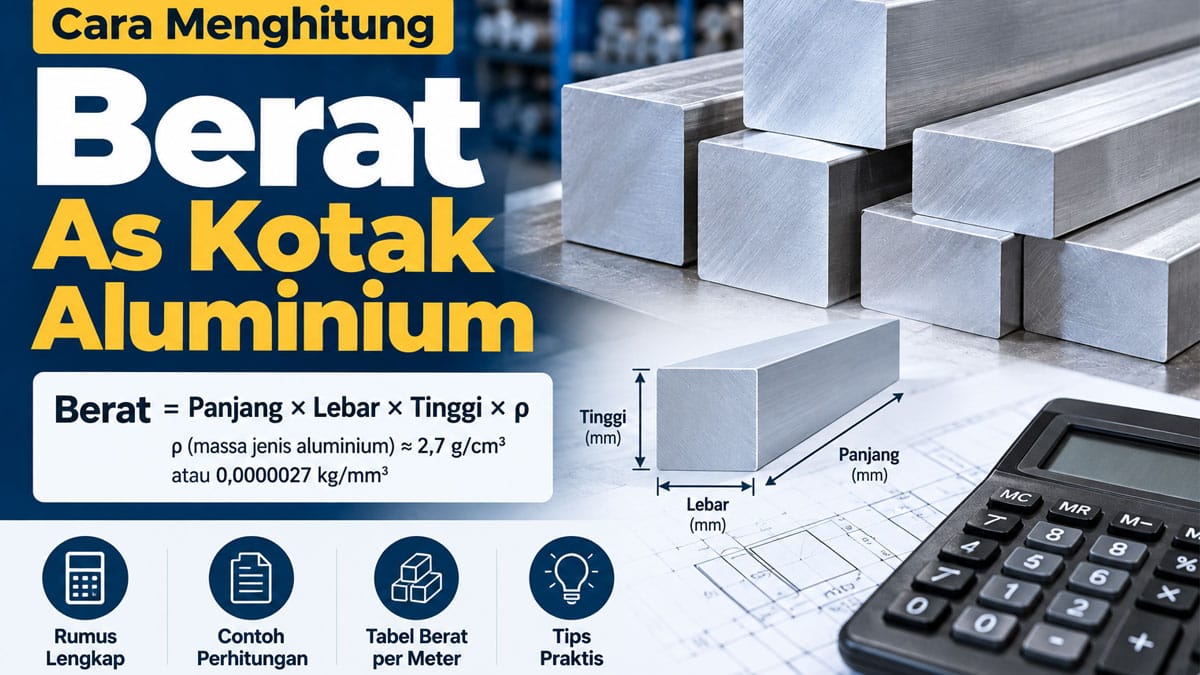 Cara Menghitung Berat As Kotak Aluminium