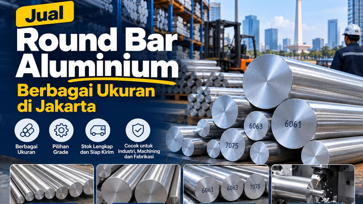 Jual Round Bar Aluminium Berbagai Ukuran di Jakarta