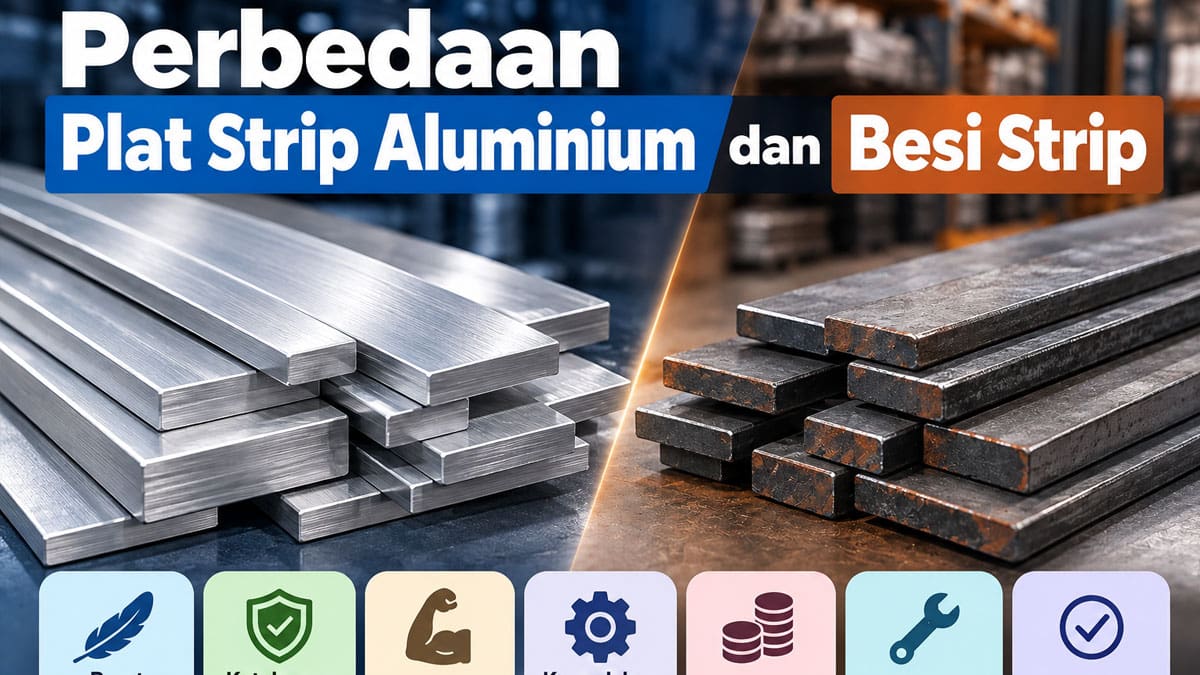 Perbedaan Plat Strip Aluminium dan Besi Strip