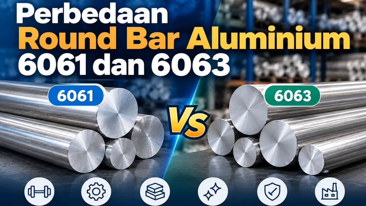 Perbedaan Round Bar Aluminium 6061 dan 6063
