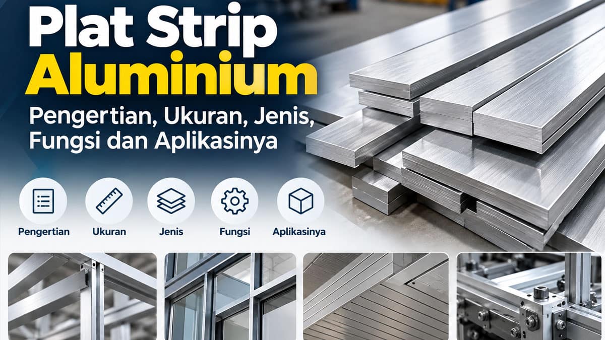 Plat Strip Aluminium, Pengertian, Ukuran, Jenis, Fungsi dan Aplikasinya