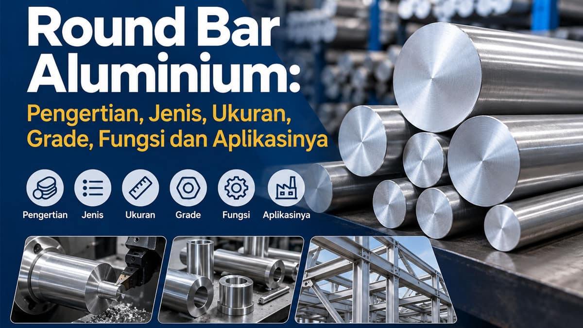 Round Bar Aluminium, Pengertian, Jenis, Ukuran, Grade, Fungsi dan Aplikasinya