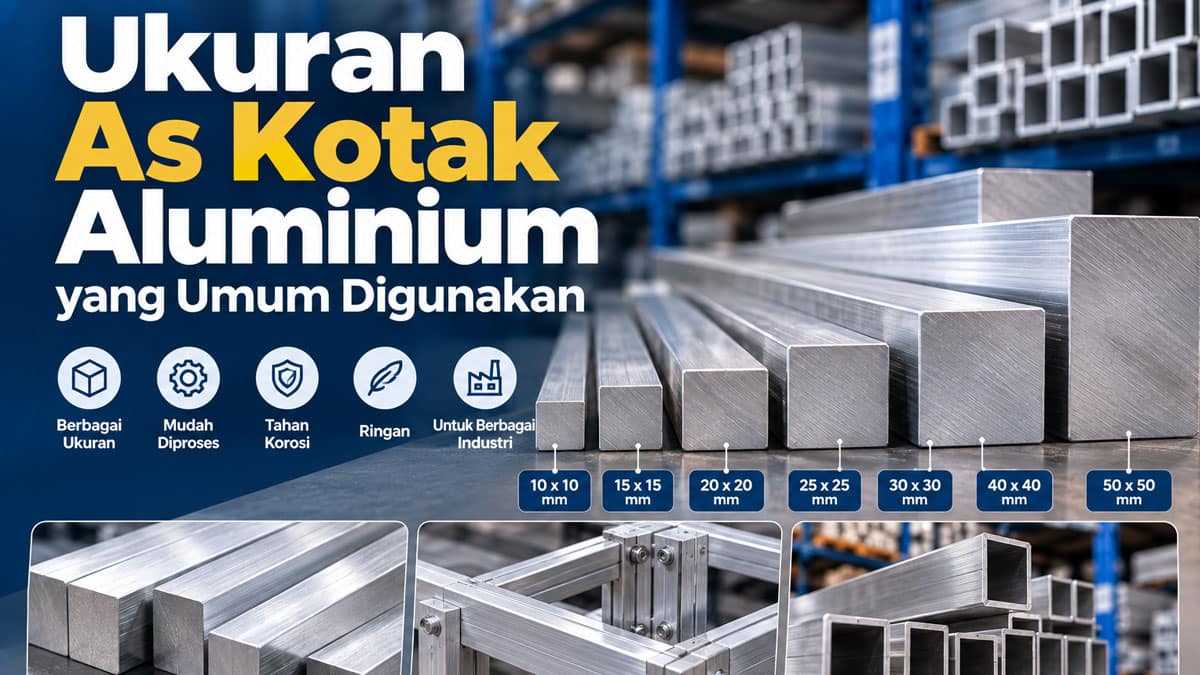 Ukuran As Kotak Aluminium yang Umum Digunakan