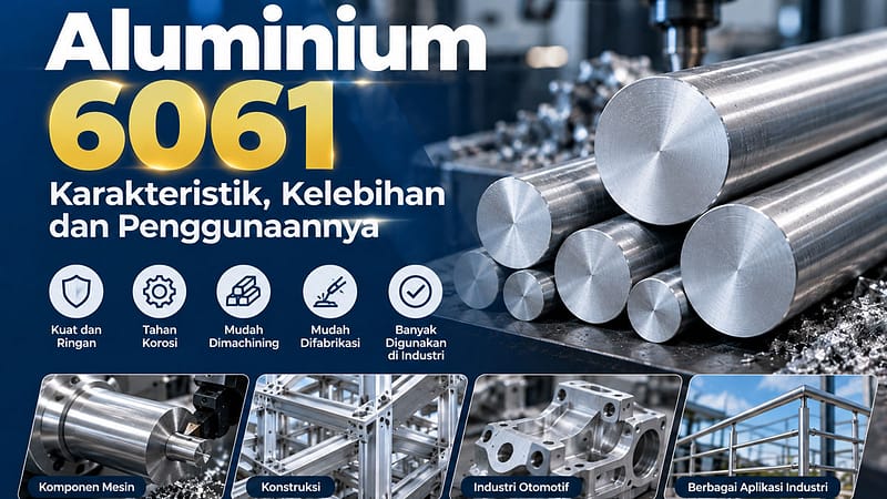 Aluminium 6061, Karakteristik, Kelebihan dan Penggunaannya