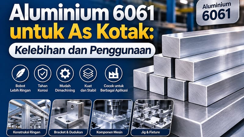 Aluminium 6061 untuk As Kotak, Kelebihan dan Penggunaan