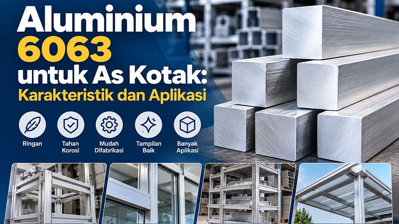 Aluminium 6063 untuk As Kotak, Karakteristik dan Aplikasi