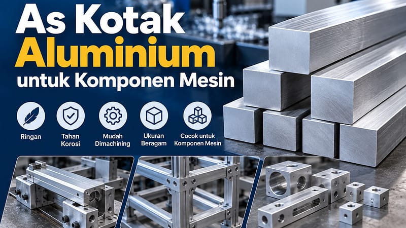 As Kotak Aluminium untuk Komponen Mesin