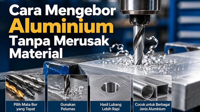 Cara Mengebor Aluminium Tanpa Merusak Material