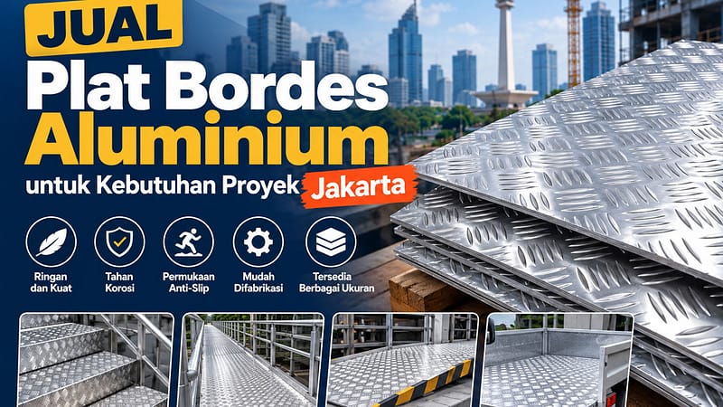 Jual Plat Bordes Aluminium untuk Kebutuhan Proyek Jakarta