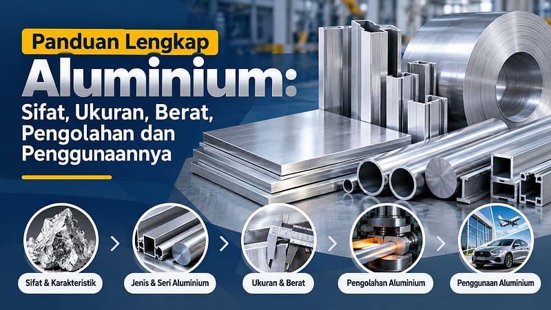 Panduan Lengkap Aluminium, Sifat, Ukuran, Berat, Pengolahan dan Penggunaannya