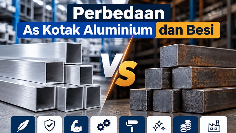 Perbedaan As Kotak Aluminium dan Besi
