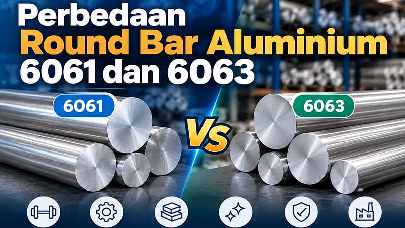 Perbedaan Round Bar Aluminium 6061 dan 6063