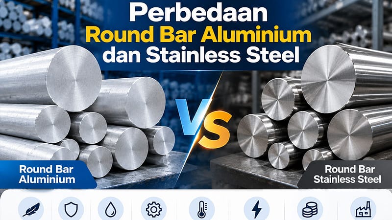Perbedaan Round Bar Aluminium dan Stainless Steel