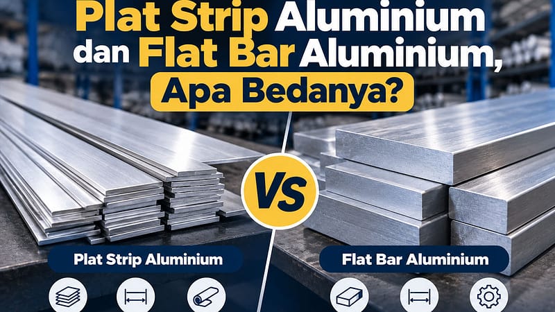Plat Strip Aluminium dan Flat Bar Aluminium, Apa Bedanya?