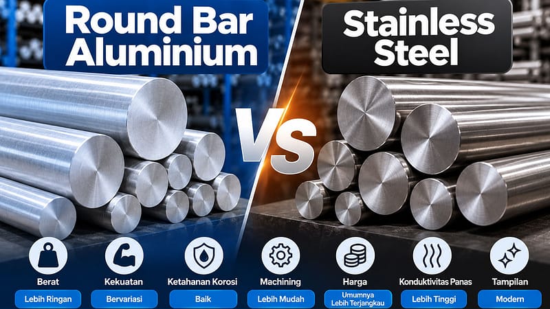 Round Bar Aluminium vs Stainless Steel